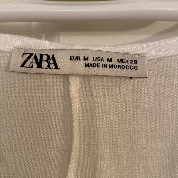 Zara V-Neck Tie-Front T-Shirt - Picture 2 of 6